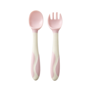 宝宝勺子训练学吃饭叉子儿童自主进食可弯曲1岁以上辅食餐具套装