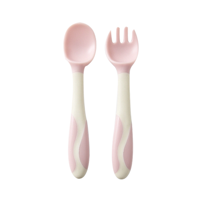 宝宝勺子训练学吃饭叉子儿童自主进食可弯曲1岁以上辅食餐具套装