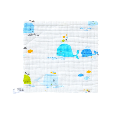 婴儿洗脸巾宝宝纱布毛巾拍嗝巾小方巾新生儿洗澡巾洗漱巾洗漱专用