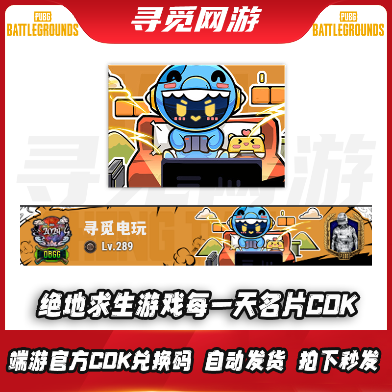 PUBG绝地求生游戏每一天名牌吃鸡游戏每一天名片静态名片名牌CDK