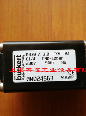 宝德0330A 3.0 FKM VA G1/4常闭两通不锈钢电磁阀00024563