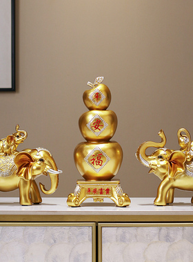 开业送礼电视柜玄关大象摆件