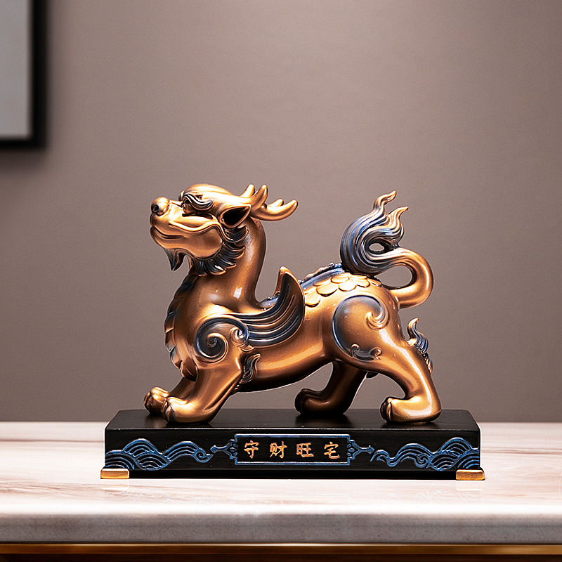 八方来财招财貔貅摆件客厅镇宅电视柜装饰品中式高档乔迁开业礼物