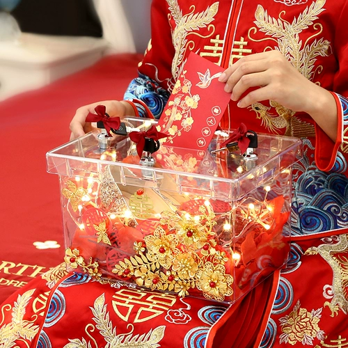 Тибетская свадебная штифта блокировки, подключенные к реквизиту свадебной коробки, игра для артефактов коробки заблокировала дверь