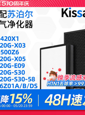 配苏泊尔KJ620G-S30-58空气净化器16Z01A/B/DS滤网420G-X1/03滤芯