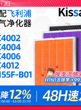 适配飞利浦philips空气净化器滤芯ac4006/ac4012/KJ155F-B01滤网