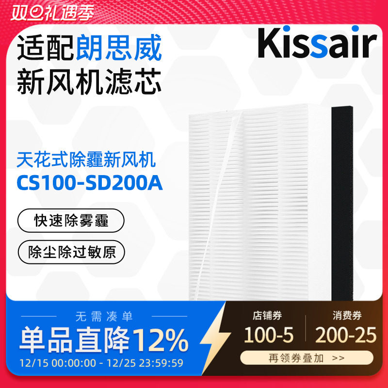 适配万科朗思威天花新风过滤网