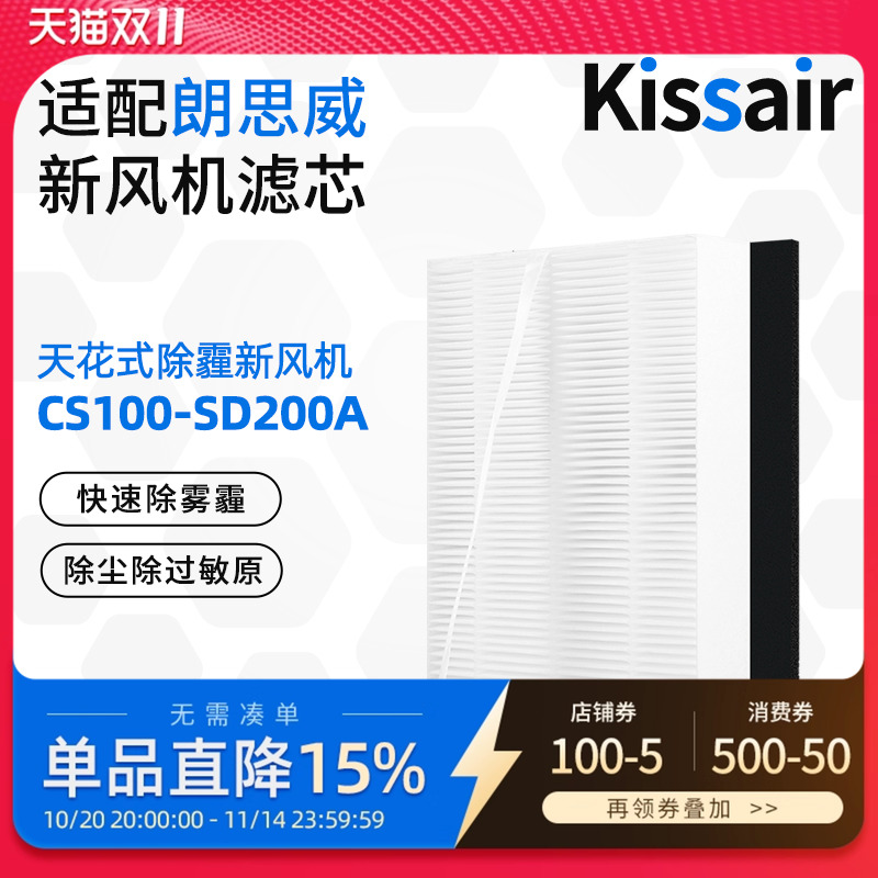适配万科朗思威天花新风过滤网