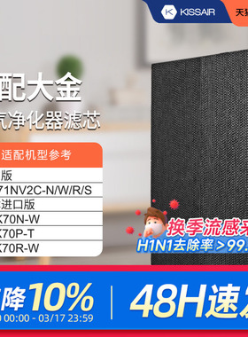 适配大金空气净化器滤芯MC71NV2C-N/MC71NV2C-W脱臭催滤网除甲醛