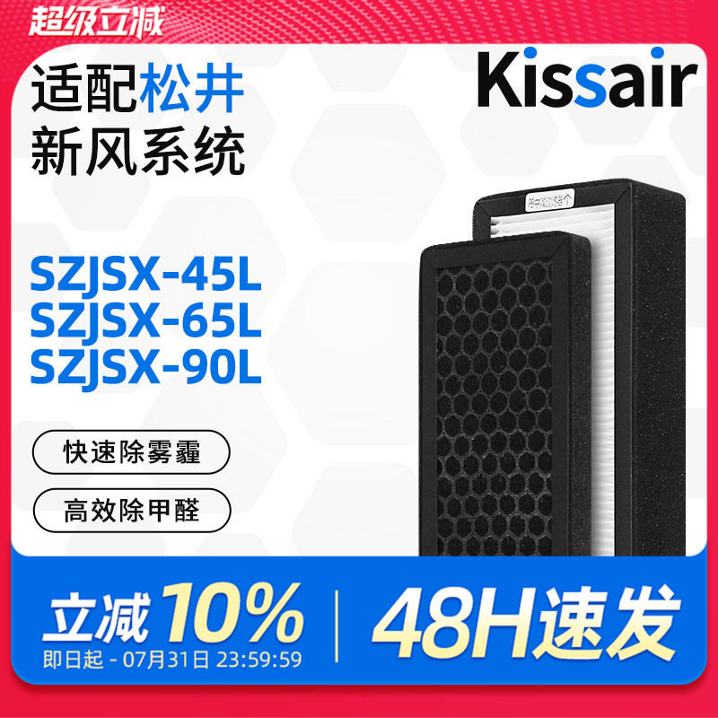 适配松井新风机除湿滤芯SZJSX-45L/65L/90L过滤网