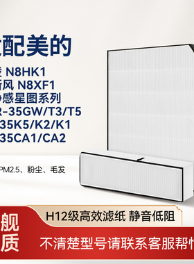 适配美的新风空调COLMO华凌N8XF1/T3/T5滤网鲜净感FC-35K5/CA滤芯