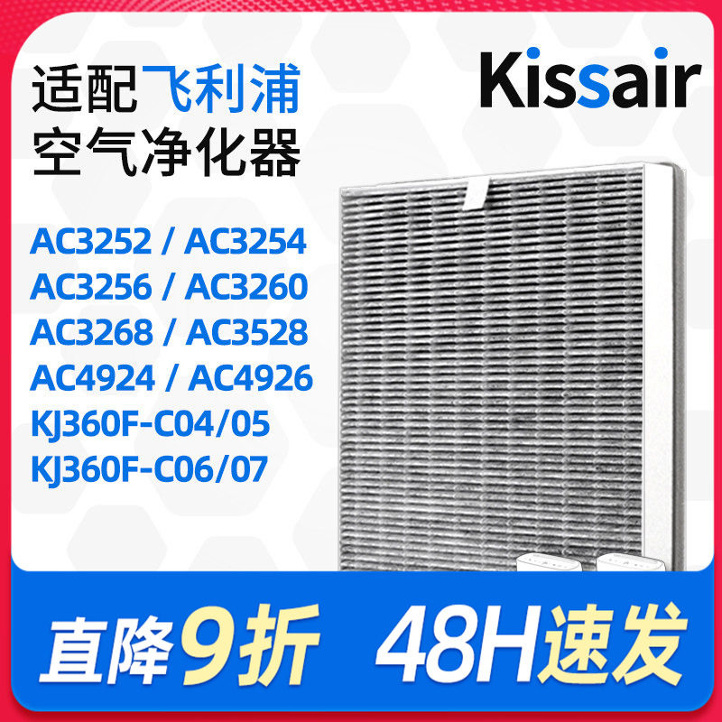 适配飞利浦空气净化器过滤芯AC3260/AC3268过滤网除醛除霾FY3137