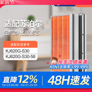 S30 适配苏泊尔空气净化器滤芯KJ620G S30除醛复合滤网KJ620G