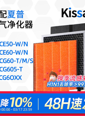 适配夏普空气净化器过滤网FZ-CG6OXX/KC-CE50-W/N/KC-CG605-T滤芯