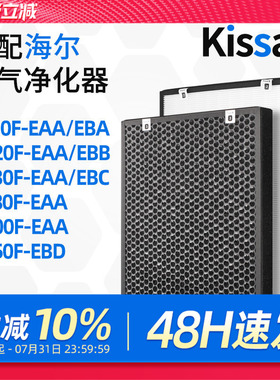 适配海尔空气净化器滤网KJ400F-EAA/KJ410F-EAA/EBA家用除醛滤芯