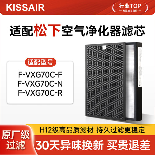 适配松下空气净化器F-VXG70C过滤网ZXGP70C滤芯F-71C6VX2/VXK70W