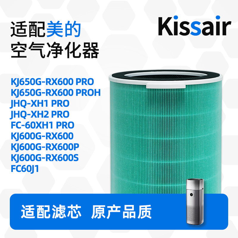 适配美的空气净化器滤芯KJ600G-RX600/RX600P/RX600S滤网FC-60XH1