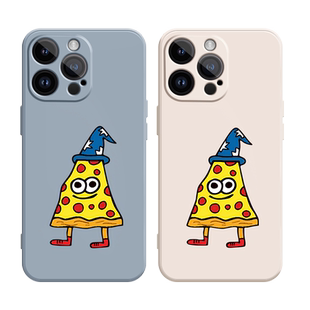 宋江同款适用苹果xr手机壳12Pro max硅胶iPhone15新款11全包13披萨14保护套xsmax可爱7plus小众x女8p软6s十五