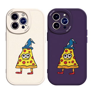 宋江同款适用苹果15手机壳11Pro max硅胶iPhone14小羊皮12新款13全包小米12披萨荣耀x10可爱OPPOreno6趣味女p