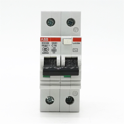 13年老店ABB漏电保护器 GS261-C16 家用照明护插座触电空气开关2P