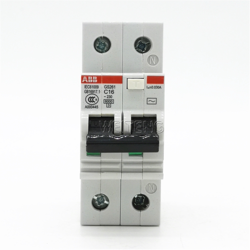 13年老店ABB漏电保护器 GS261-C16 家用照明护插座触电空气开关2P