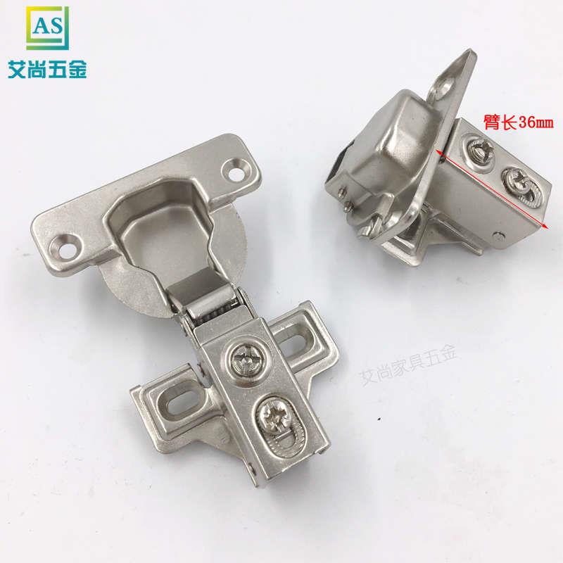 40杯厚门铰链短臂液压小铰链盖侧板25mm橱柜30厚柜门阻尼缓冲合页