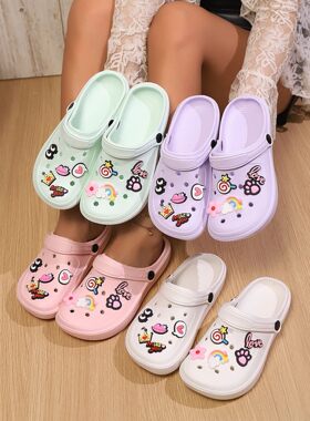 Cute Handmade DIY Ladies' Slippers Anti-Slip Indoor Outdoor