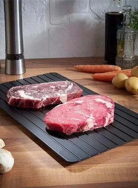 1pcs Aluminum Alloy Rapid Defrosting Tray Quick Thawing Cold