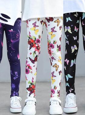 Girls new leggings summer thin baby long pants children elas