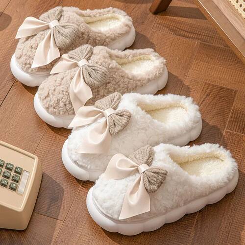 Cotton slippers for Women Autumn and Winter Thick Sole Indoo
