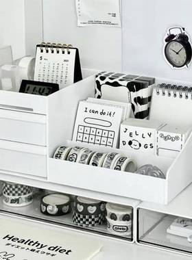 Drawer style cosmetic storage box桌面梳妆台口红护肤品置物架