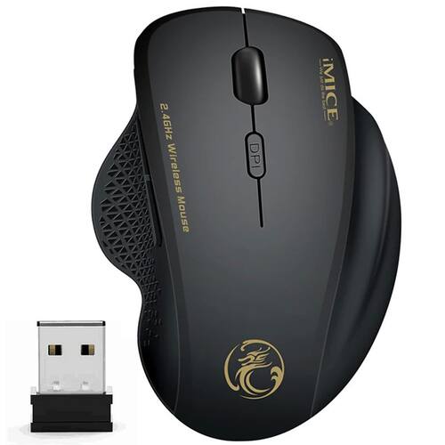 Wireless Mouse Ergonomic Computer Mouse PC Optical Mause wit