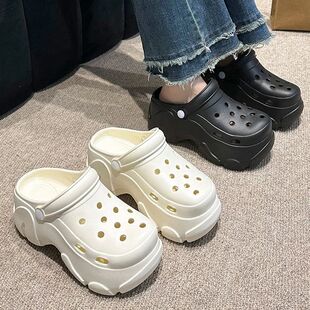 Chunky Platform Clogs Sandals Women Summer Soft Thick Bottom
