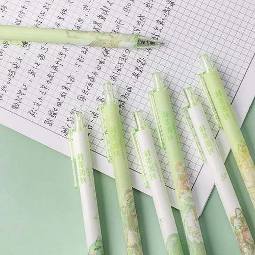 Zoecor 6Pc/Lot Kawaii Gel Pen Set Cute Ballpoint Pens