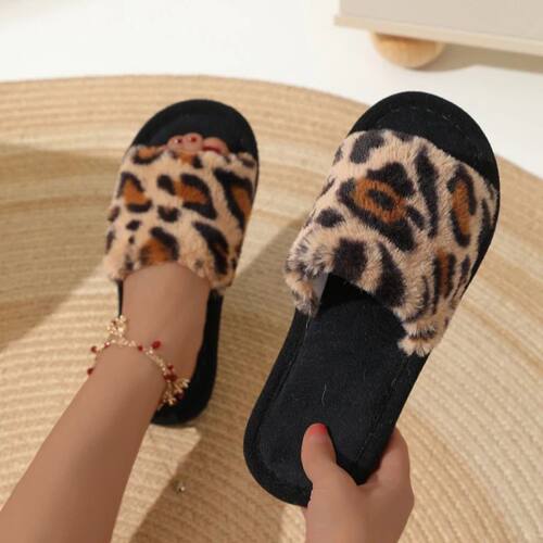 Fashion Women Slippers Cotton Plush Warm Female Light EVA Fl