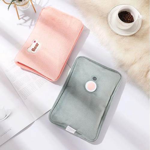 Electric Hot Water Bag Soft Winter Hand Warmer Reusable Hot