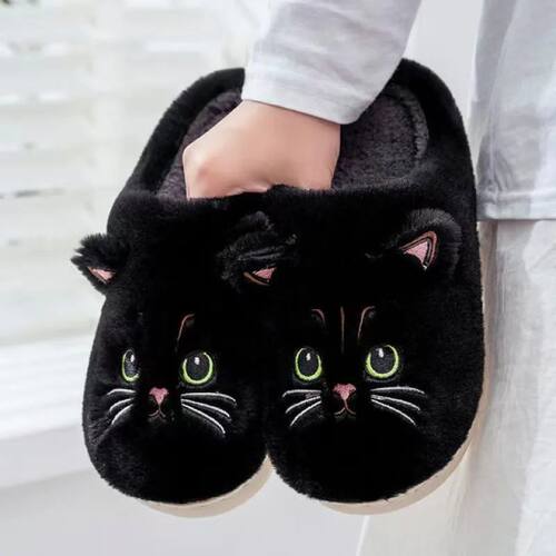 2025 New Winter Plush Slippers - Cat Pattern Couple House Sh