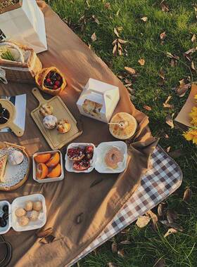 Outdoor Thicken Pad Blanket Camping Beach Plaid Picnic Mat