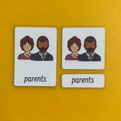 蒙氏英文语言区三段卡教具