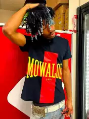 Mowalola Opium Yvl Style Visual Cross Digital Print 6 Slim Fit Polo Shirt Short Sleeve T-Shirt