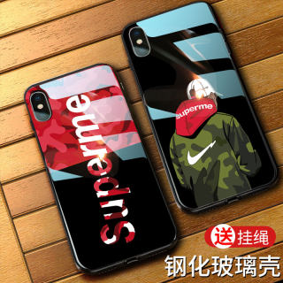 适用iPhone15手机壳xr玻璃13潮牌6s个性男11创意女7网红同款8plus新款xs定制苹果12pro全包xr防摔xsmax保护套