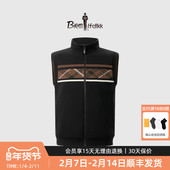 比音勒芬秋冬男士 18针澳洲羊毛 双面可穿亲肤保暖立领外搭马甲