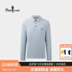 男高端翻领长袖 比音勒芬2025秋冬新款 POLO衫 轻石系列轻量保暖