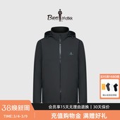 男士 比音勒芬秋季 户外休闲可收纳连帽夹克外套 防风防水透湿