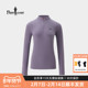 T恤 女休闲户外抓绒立领长袖 意大利科技 比音勒芬2025秋冬新款