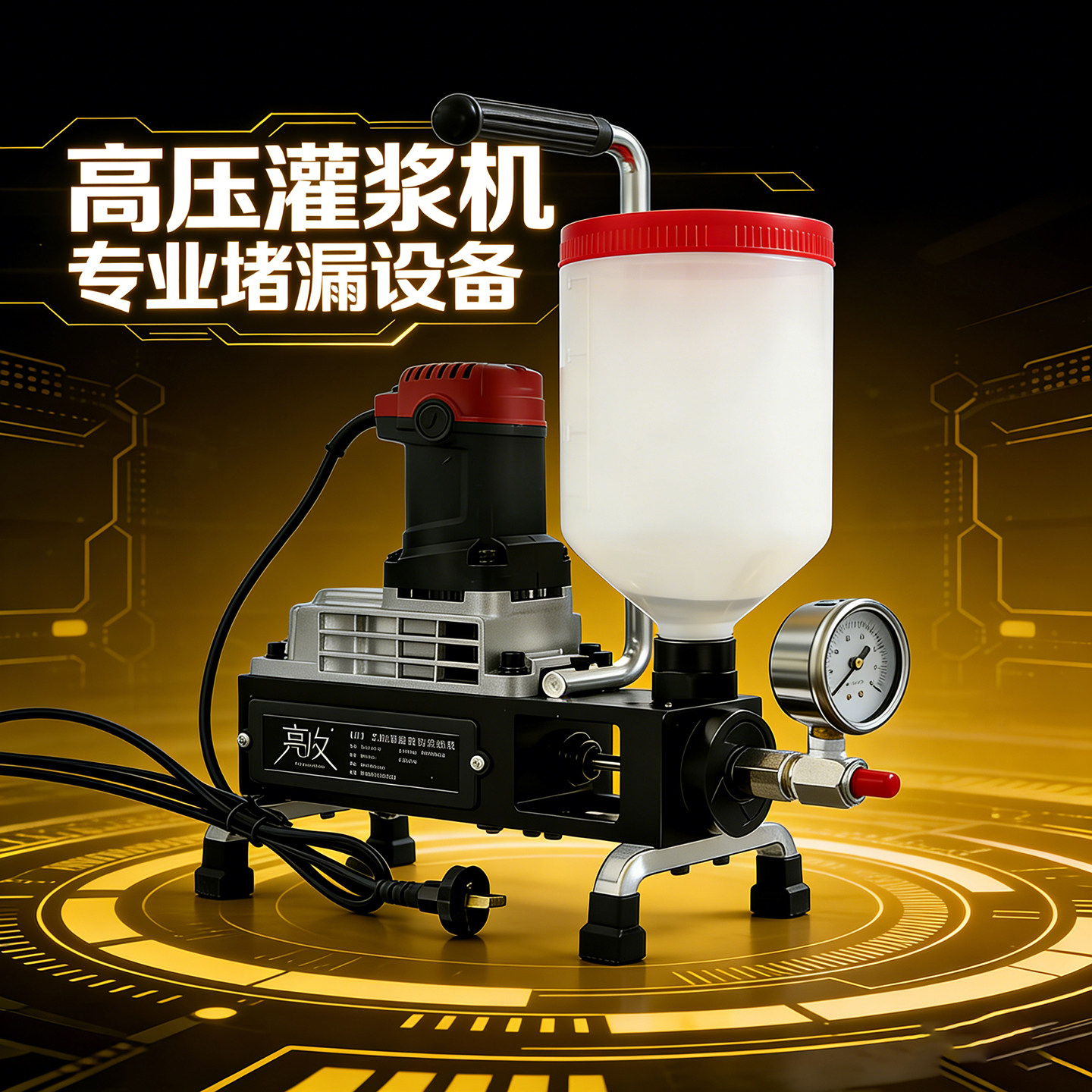 真牧防水补漏高压止水电动注浆机图片
