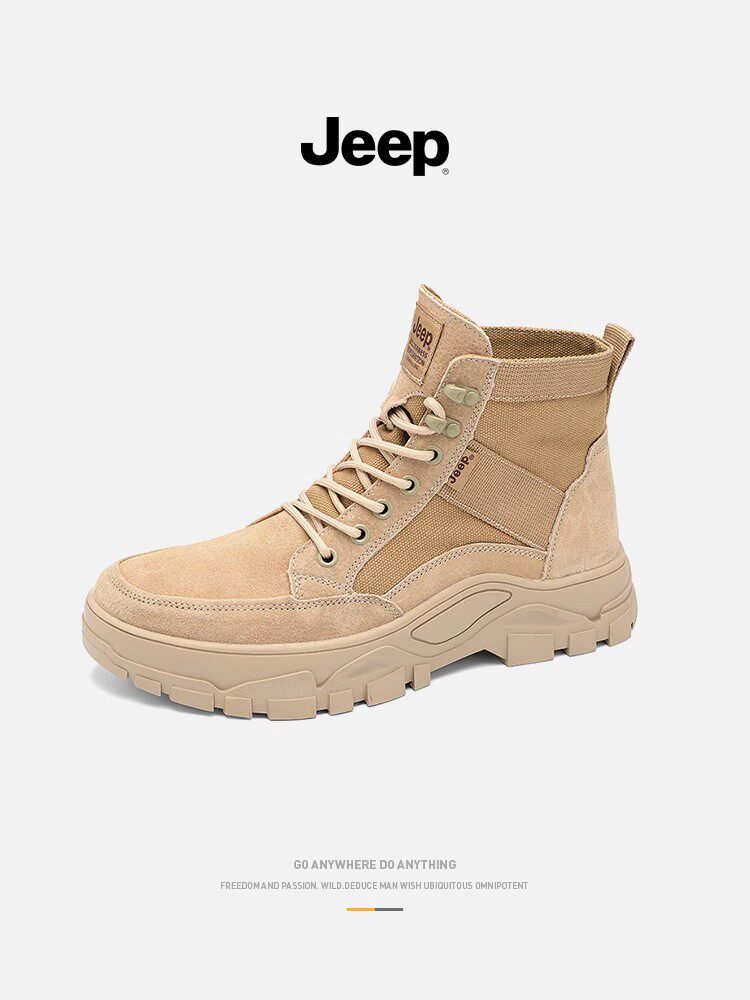 JEEP MARTIN BOOTS HIGH TOP MENS SHOES AUTUMN WINTER CASUAL HIKING HIKING HIKING SHOES MENS FLEECE OUTDOOR CARGO BOOTS