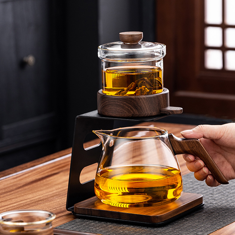 玻璃自动茶具套装懒人泡茶神器