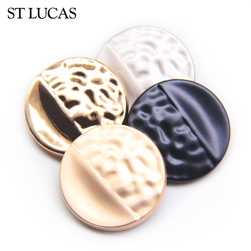 金属钮扣个性凹凸纹黑色金色大衣风衣时装装饰百搭手缝纽扣扣扣子