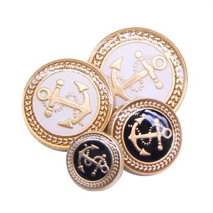 英伦风欧风船锚金属纽扣 金色毛衣大衣风衣衬衫外套钮扣扣子